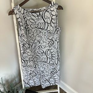 Just above knee sleeveless dress